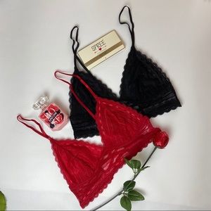 2 pack Floral Lace Bra Set